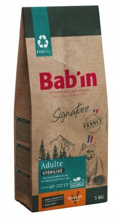 BAB\'IN - Signature Chat Adulte St�rilis� POULET