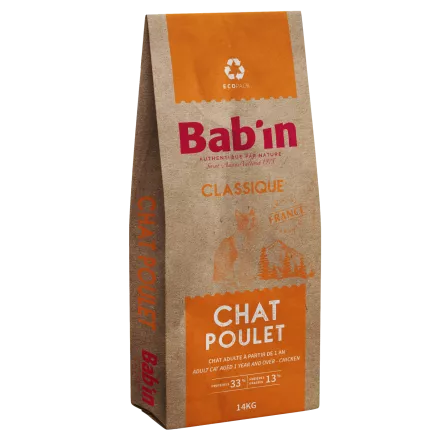 BAB\'IN� - CLASSIQUE Chat Adulte Poulet