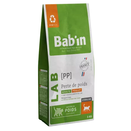 BAB\'IN® - LAB Chat Adulte Perte de Poids Poulet