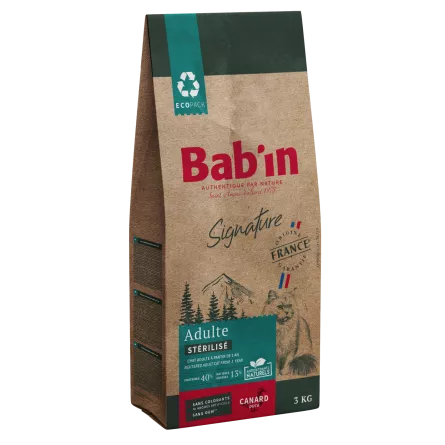 BAB\'IN� - SIGNATURE Chat Adulte St�rilis� Canard