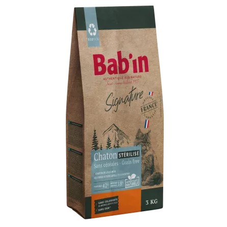 BAB\'IN® - SIGNATURE Chaton Stérilisé Sans Céréales Poulet