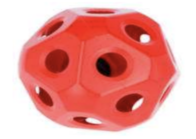 Balle � foin HeuBoy rouge, �40cm, ouverture �60cm 