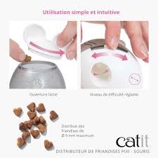 CATIT - PIXI Distributeur de Friandises Souris 