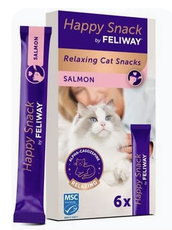 CEVA - HAPPY SNACK BY FELIWAY SAUMON b/6*15 g sticks