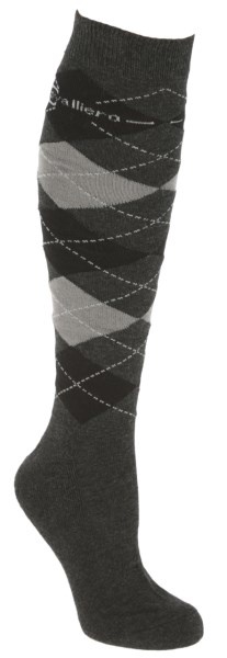 Covalliero - Chaussettes d\'�quitation BRESCIA / Gris Anthracite