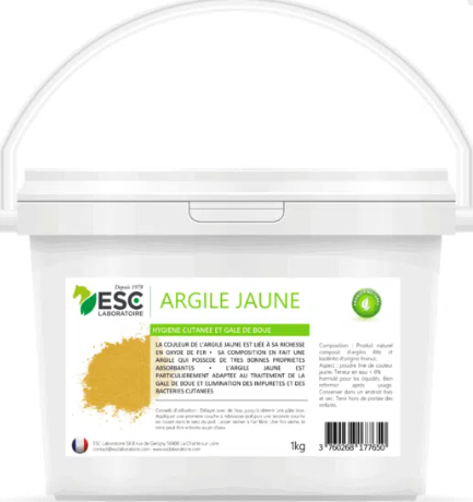 ESC LABORATOIRE - Argile Jaune - Hygi�ne cutan�e en milieu humide
