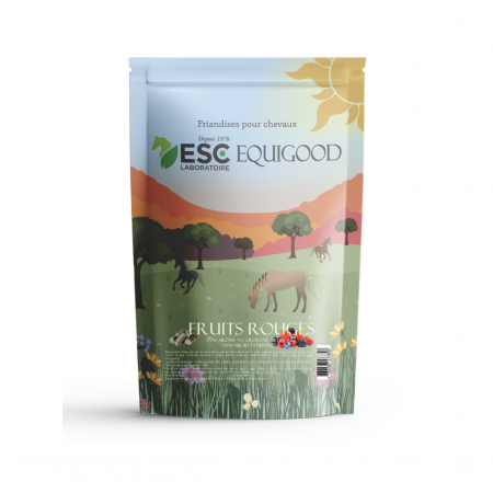 ESC LABORATOIRE - Equigood Friandise Cheval FRUITS ROUGES