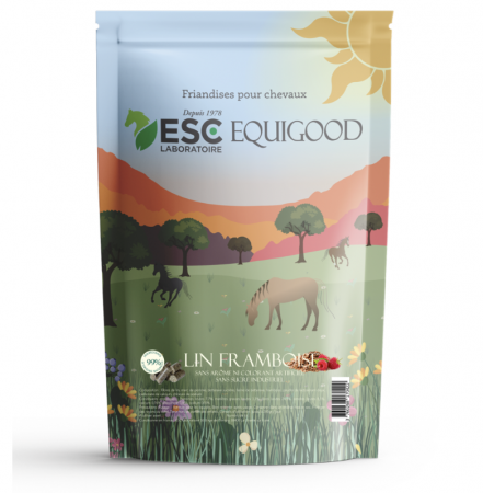 ESC LABORATOIRE - Equigood Friandise Cheval LIN & FRAMBOISE