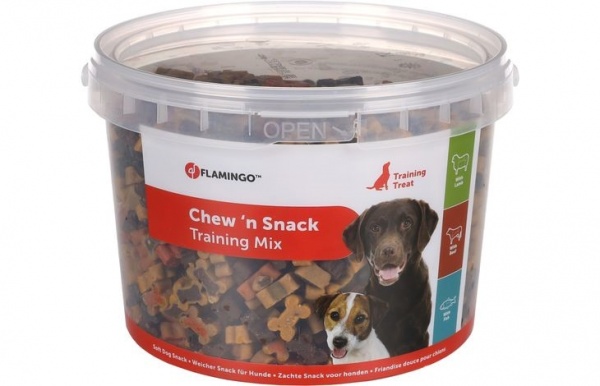 FLAMINGO - Friandises Chien Chew\'n Snak Toraining Mix (Agneau & Boeuf & Poisson)