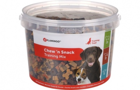 FLAMINGO - Friandises Chien Chew\'n Snak Toraining Mix (Agneau & Boeuf & Poisson)