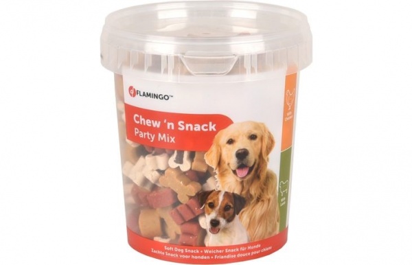 FLAMINGO - Friandises ChienChew\'n Snak Bones Mix (Poulet & Agneau)