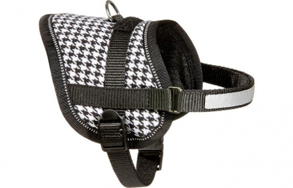 FLAMINGO - Harnais Chien Eeny Meeny Noir & Blanc