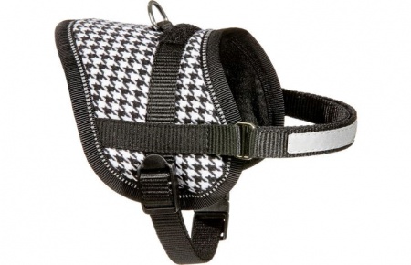 FLAMINGO - Harnais Chien Eeny Meeny Noir & Blanc