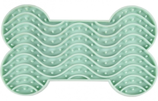 FLAMINGO - Tapis de L�chage Forme Os YUMMEE Avec Ventouses