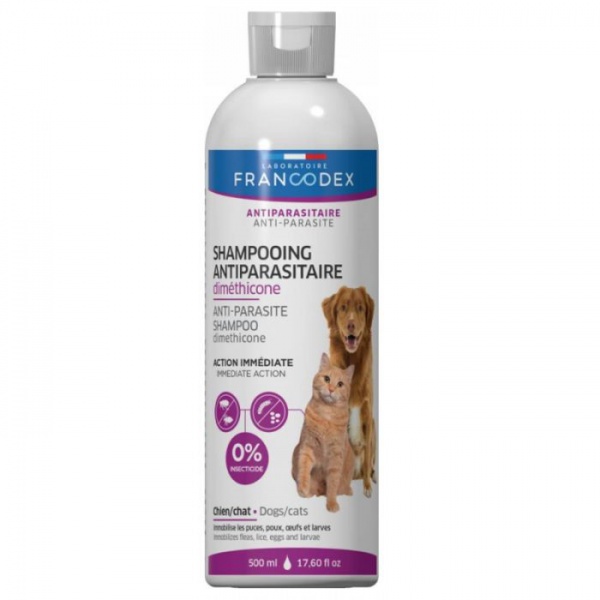 FRANCODEX - Shampoing Antiparasitaire Chien & Chat Dim�thicone - 200ml - 500ml