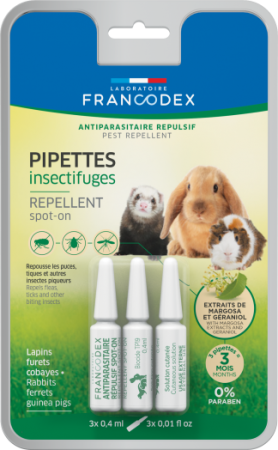 FRANCODEX® - Pipettes Insectifuges rongeurs