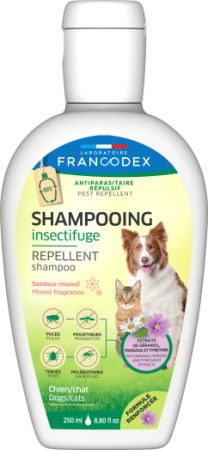 FRANCODEX® - Shampooing Insectifuge Chien & Chat (fraîcheur-fruité-vanille-monoï)