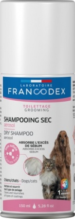 FRANCODEX® - Shampooing Sec pour Chat en Aérosol