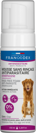 FRANCODEX® - Soin Antiparasitaire Chien Mousse sans-rinçage Diméthicone