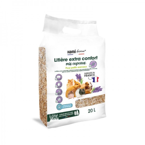 HAMI form� - Liti�re Extra Confort (Mix Copeaux bois & Paille) 