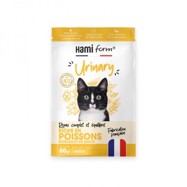 HAMI form� - Sachet Repas Complet Humide pour Chat Urinary au THON