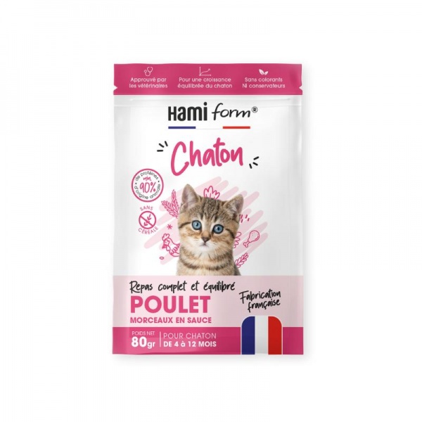 Hami form� - Sachet Repas Complet Humide pour Chaton au POULET