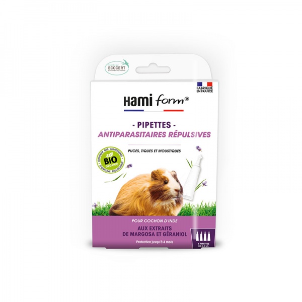 HAMIFORM - Pipettes antiparasitaires r�pulsives Bio pour cochon d\'Inde
