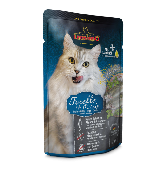 L�ONARDO - Forelle + Catnip - P�t� de Truite + Cataire