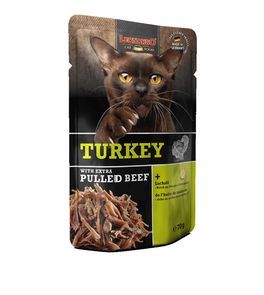 L�ONARDO - TURKEY + Extra Pulled Beef - P�t� de dinde + Effiloch� de boeuf