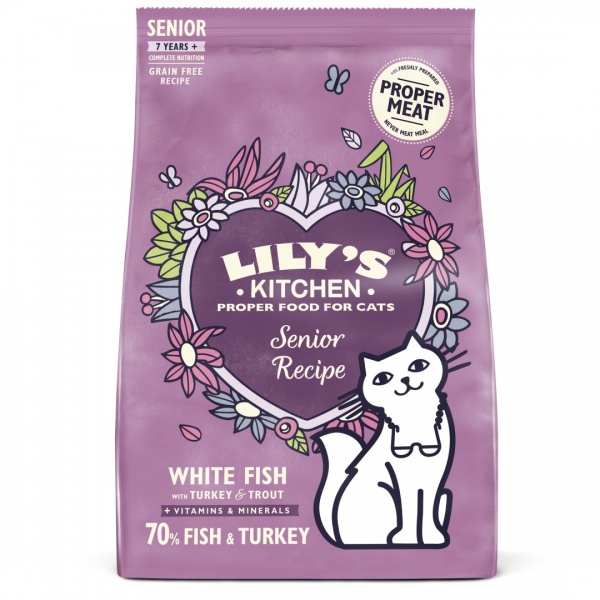 LILY\'S KITCHEN - Croquettes sans c�r�ales pour chat senior
