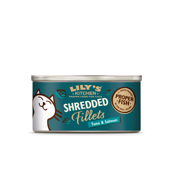 LILY\'S KITCHEN - Effiloch�s en bouillon au thon et saumon 70 g