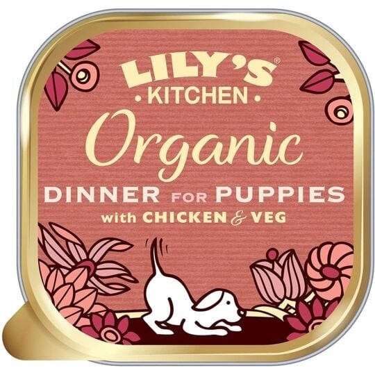 LILY\'S KITCHEN - Organic - Dinner for Puppies chicken - P�t�e tendre bio au poulet pour chiot