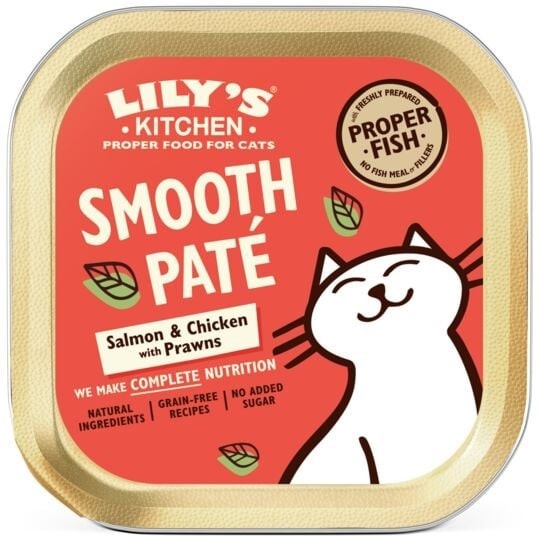 LILY\'S KITCHEN - P�t�e Bio pour Chat Saumon & Poulet