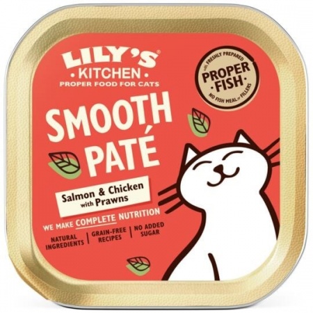 LILY\'S KITCHEN - Pâtée Bio pour Chat Saumon & Poulet