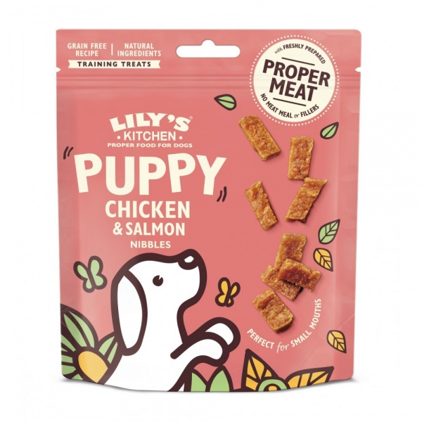 LILY\'S KITCHEN - Puppy Chicken & Salmon - Bouch�es au poulet et au saumon pour chiots