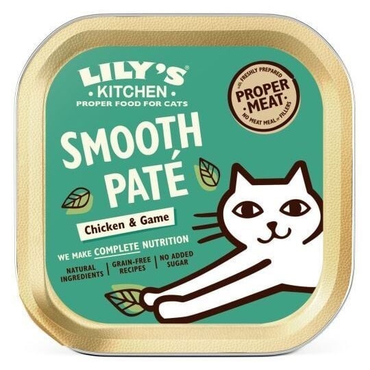 LILY\'S KITCHEN - Smooth pat� Chicken & Game - P�t�e Bio pour Chat Poulet & Gibier