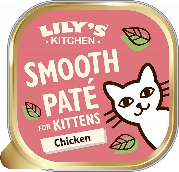 LILY\'S KITCHEN - Smooth pat� Chicken for Kittens - P�t�e Bio au Poulet pour Chaton