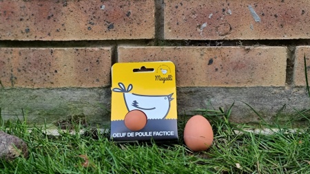 MAGALLI - Oeuf de poule factice en caoutchouc