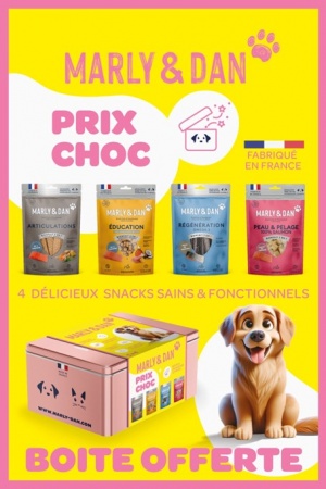 MARLY & DAN - Coffret Friandises Chien PRIX CHOC