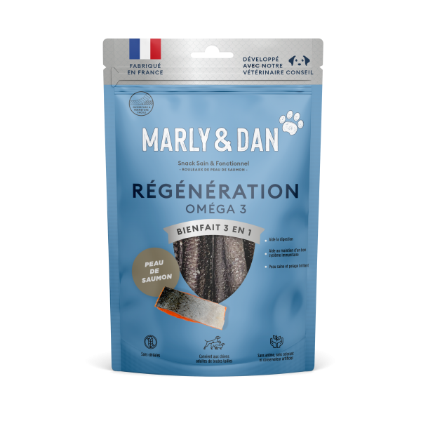 MARLY & DAN - Rouleaux de Peau de Saumon R�G�N�RATION Om�ga 3 Bienfait 3 en 1