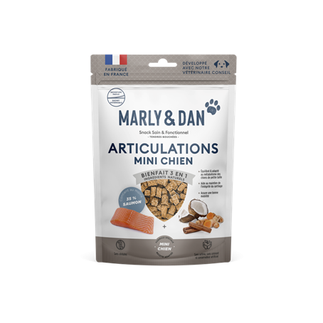 MARLY & DAN - Tendres Bouch�es Mini Chiens ARTICULATIONS Bienfait 3 en 1 