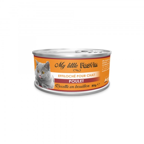 My little Festin - �ffiloch� en Bouillon pour Chat au POULET