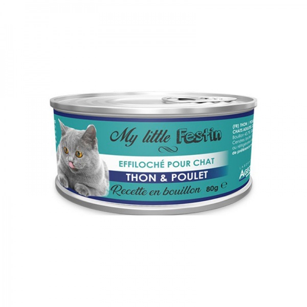 My little Festin - �ffiloch� en Bouillon pour Chat THON & POULET