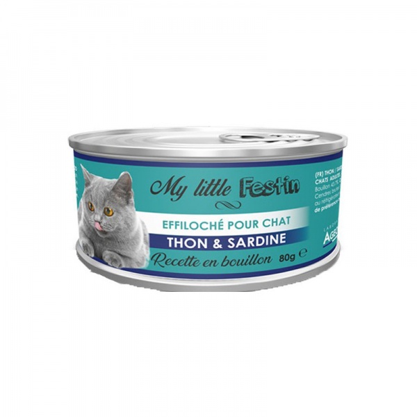 My little Festin - �ffiloch� en Bouillon pour Chat THON & SARDINE