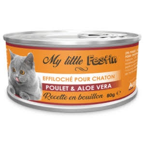 My little Festin - �ffiloch� en Bouillon pour Chaton POULET & ALOE VERA