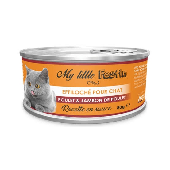 My little Festin - �ffiloch� en Sauce pour Chat au POULET & JAMBON DE POULET