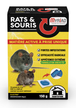 MYRIAD - ELECTRA (Brodifacoum 29 ppm) Rats & Souris