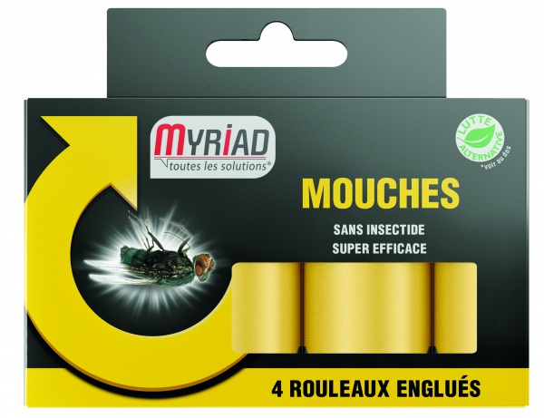 MYRIAD - Rouleaux Englu�s Mouches (x4)