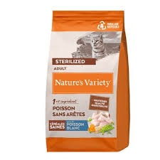 NATURE\'S VARIETY - Chat St&eacute;rilis&eacute; (Healthy Grains) POISSON BLANC
