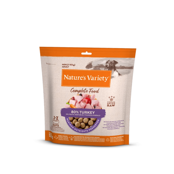 NATURE\'S VARIETY - Complete Food (Aliment Complet) Lyophilis� Chien Mini DINDE